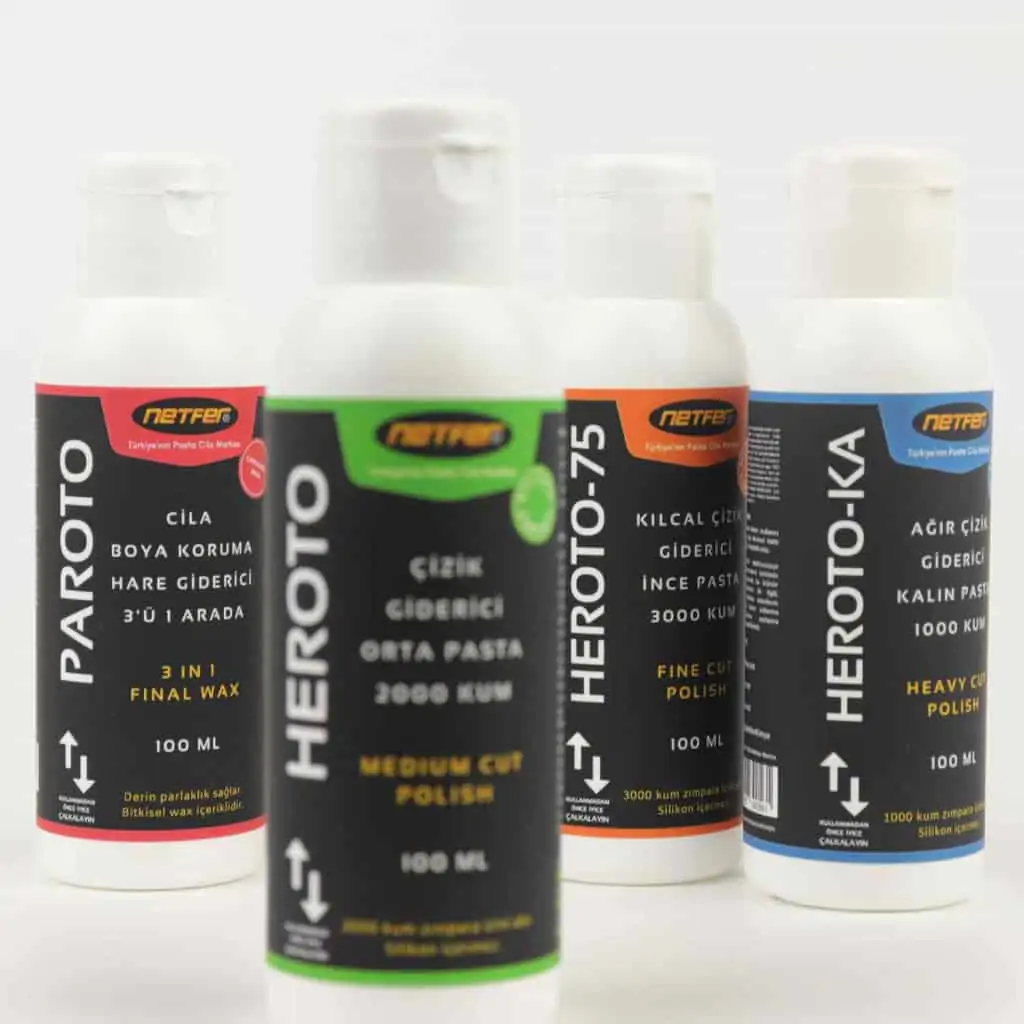 Netfer amatör kullanım oto pasta cila set