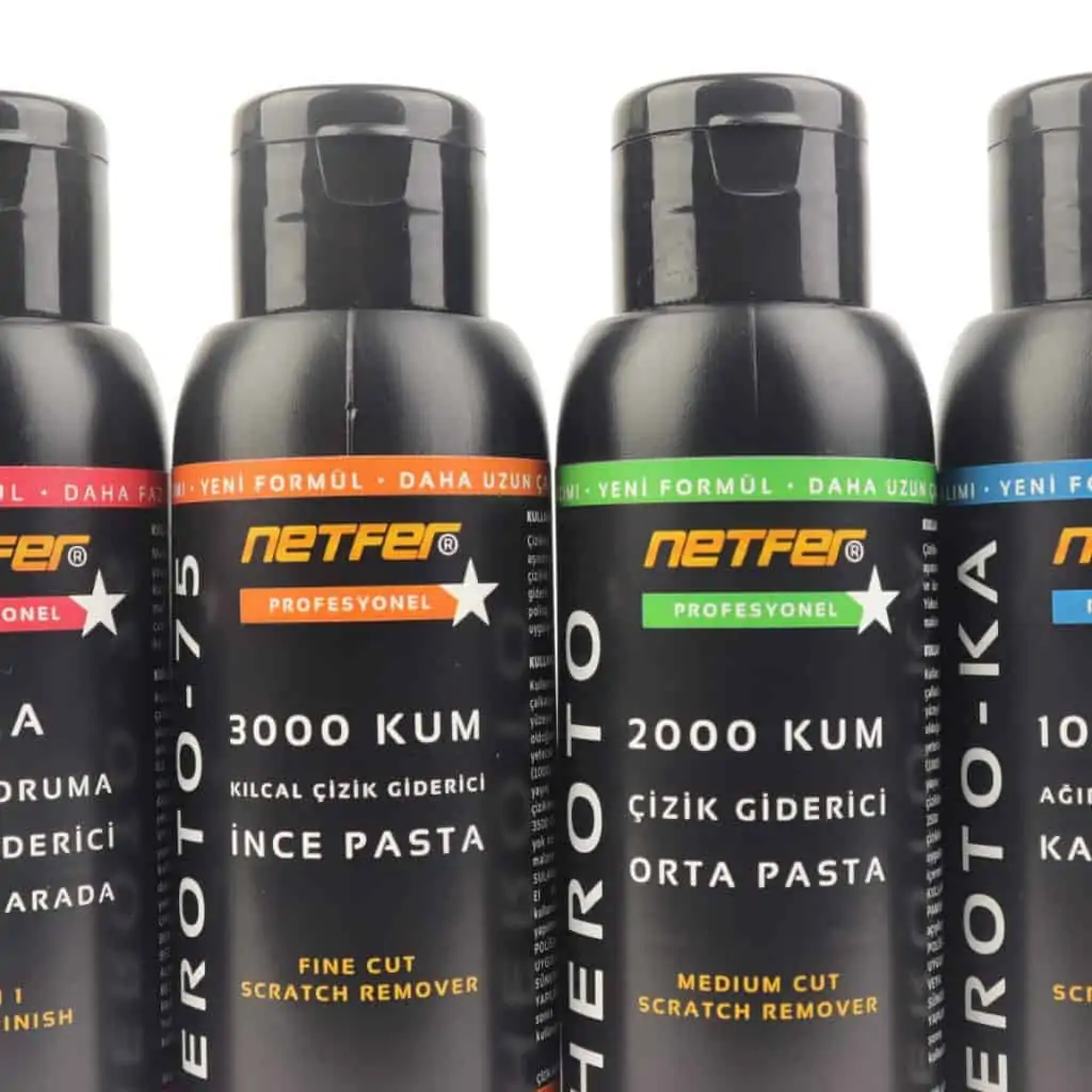 Netfer 4lü oto pasta ve cila setleri