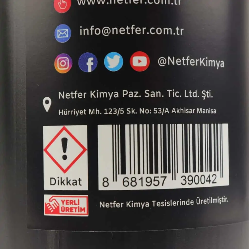 Netfer Kimya yerli üretim