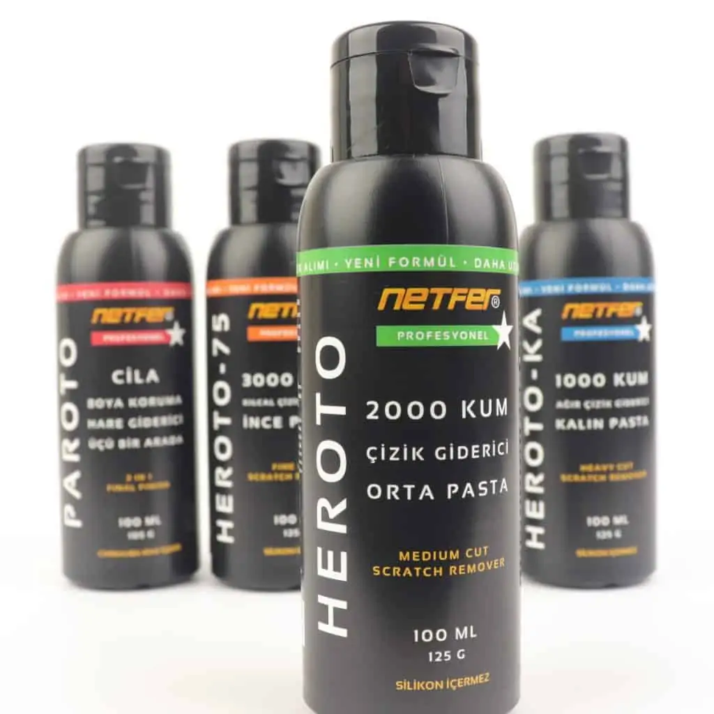 Netfer Heroto Orta Pasta Çizik Giderici - 100 mL 5 Netfer orta çizik giderici ve pasta cila çeşitleri