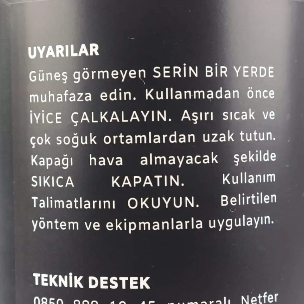 Netfer ürün uyarıları