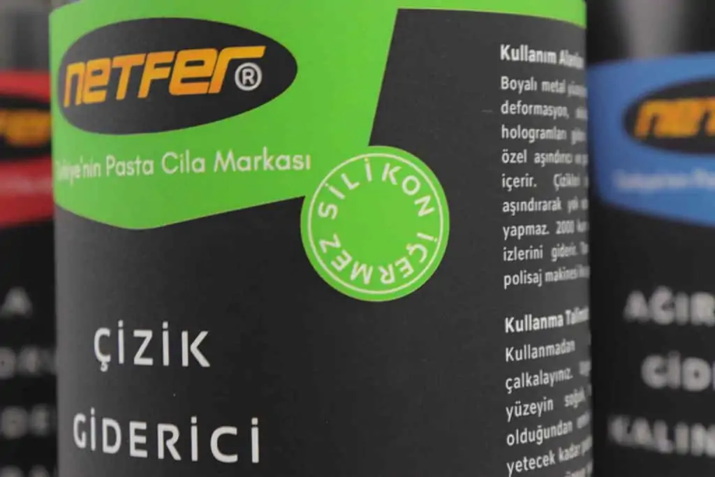 Netfer silikon içermeyen oto pastaları Netfer silikon içermeyen oto pastaları