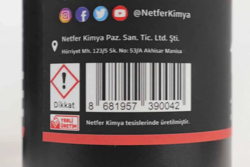 Netfer yerli üretim pasta cila