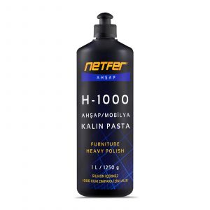 Netfer 4'lü Ahşap Pasta Cila Set - 4x1 L 5 Netfer H-1000 ağır çizik giderici ahşap mobilya pastası