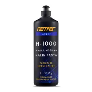 Netfer H-1000 Kalın Ahşap Pastası - 1 L 1 Netfer H-1000 ağır çizik giderici ahşap mobilya pastası