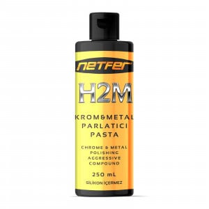 Netfer H2M Metal ve Krom Parlatma Pastası – 250 mL