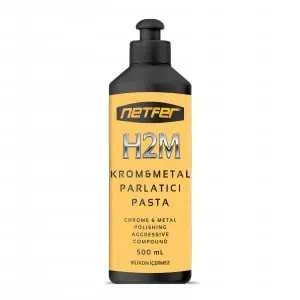 Netfer H2M Krom ve Metal Parlatma Pastası - 500 mL 1 Netfer H2M Kromaj Çelik ve Metal Parlatma Pastası