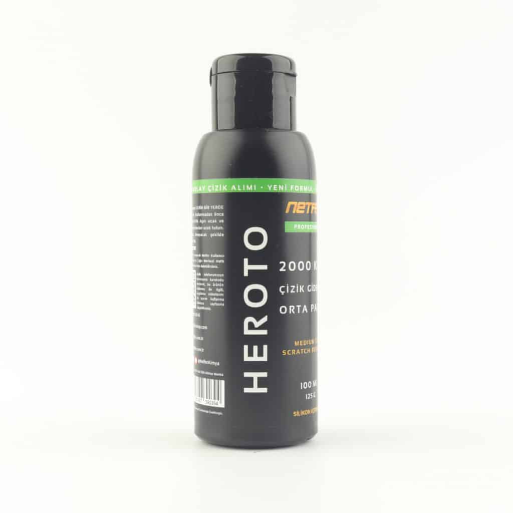 Netfer 4'lü Araç Pasta Cila Seti - 4x100 mL 19 Netfer Heroto 2000 zımpara far çizik giderici
