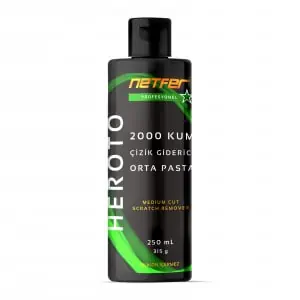 Netfer 3'lü İnce Orta Otomotiv Pasta Cila Seti - 3x250 mL 4 Netfer Heroto otomobil pasta bileşiği