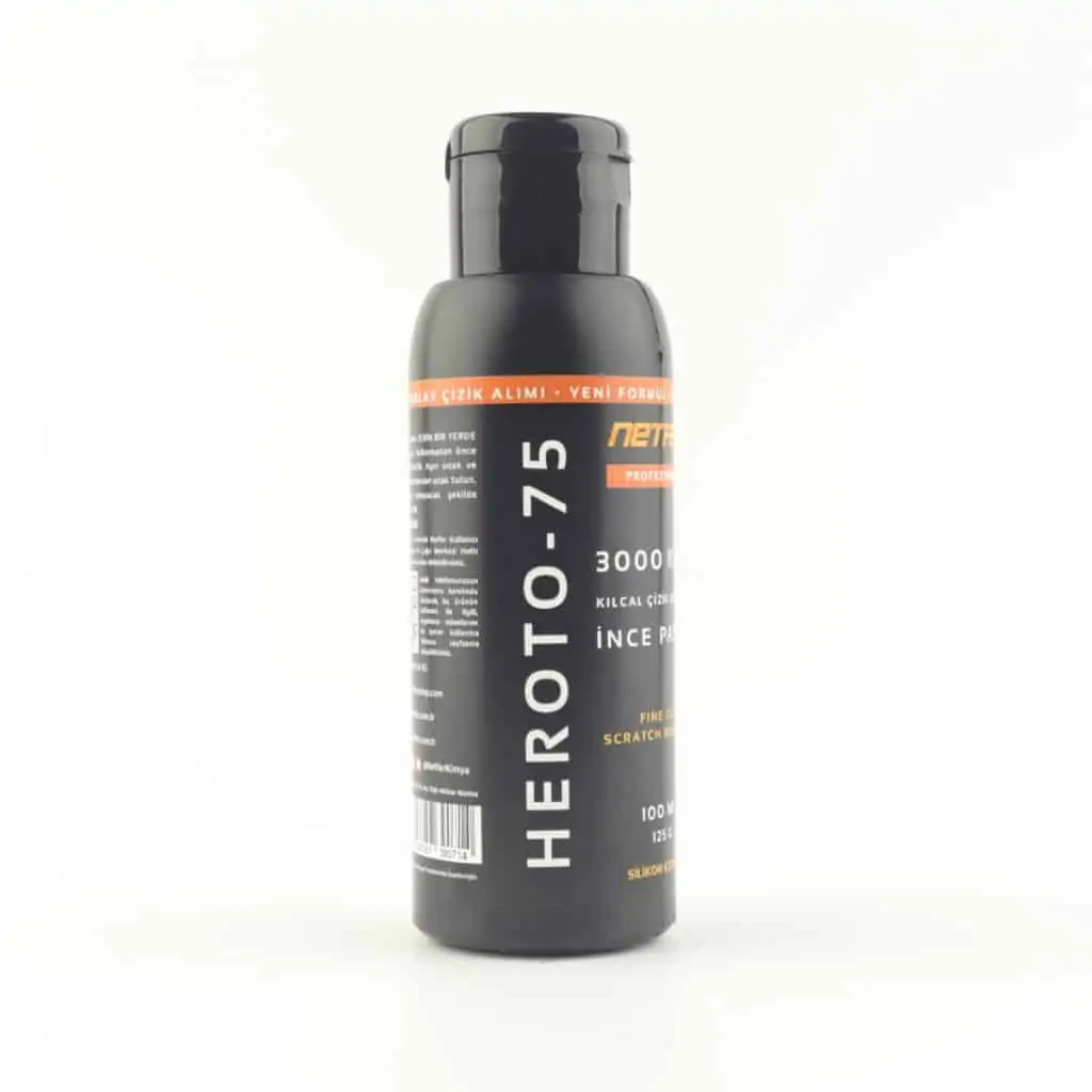 Netfer Heroto-75 İnce Pasta Kılcal Çizik - 100 mL 7 Netfer Heroto-75 yüzeysel çizik giderme oto pastası