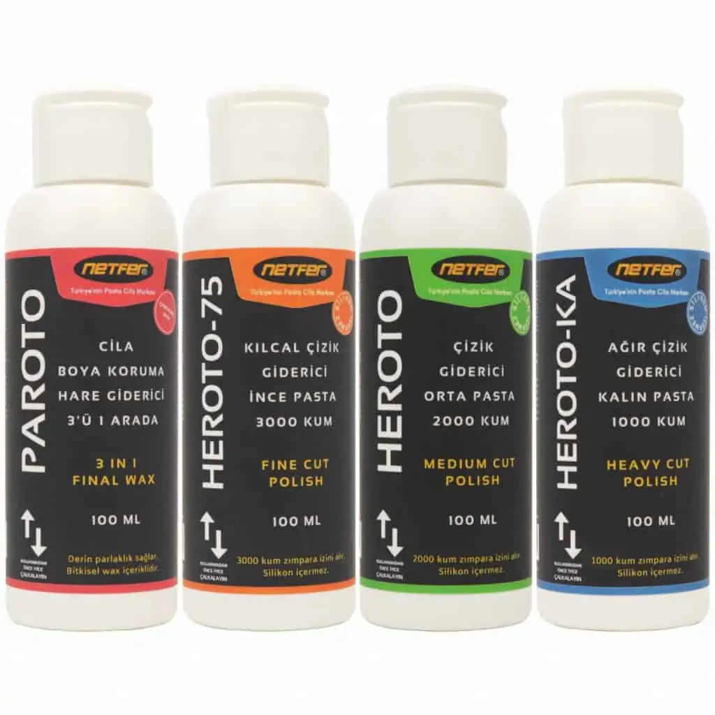 Kalın orta ince pasta çizik giderici cila hare giderici