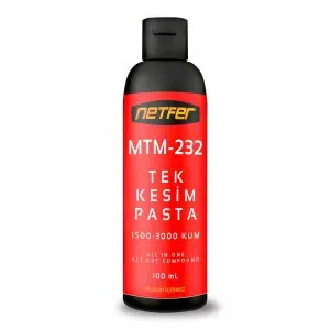 Netfer MTM-232 Tek Kesim Pasta - 100 mL 1 Netfer MTM Çizik Giderici Tek Kesim Pasta