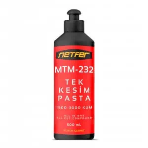 Netfer MTM-232 Tek Kesim Oto Pastası - 500 mL 1 Netfer MTM Tüm Çizikler için Tek Kesim Oto Pastası