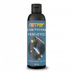 Netfer fayans ve cam yenileyici parlatır ve koruma sağlar