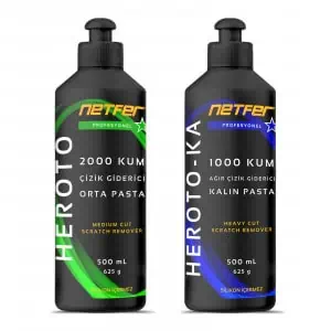 Netfer 2’li Orta Kalın Araç Pasta Seti – 2×500 mL