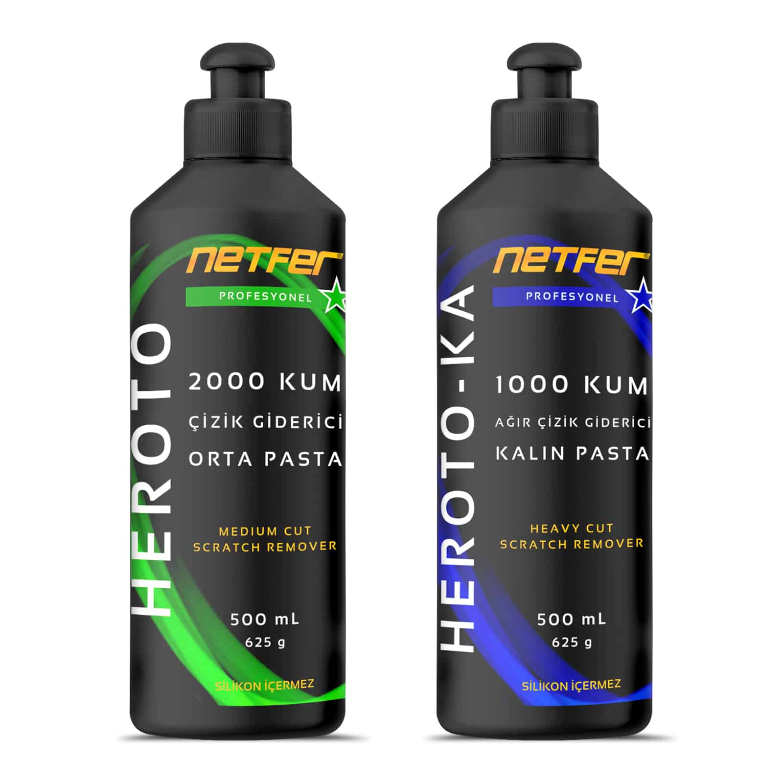 Netfer 2'li Orta Kalın Araç Pasta Seti - 2x500 mL | 1.016,00 TL