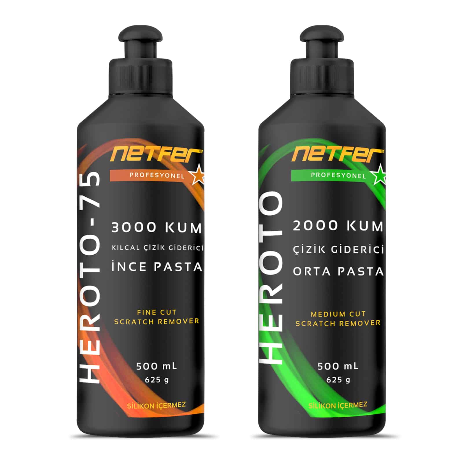 Netfer 2'li İnce Orta Polish Set - 2x500 mL | 1.016,00 TL