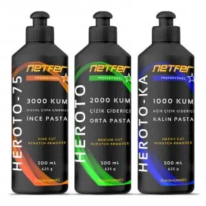 Netfer 3'lü Oto Pasta Set - 3x500 mL 1 Pasta cilanın markası Netfer