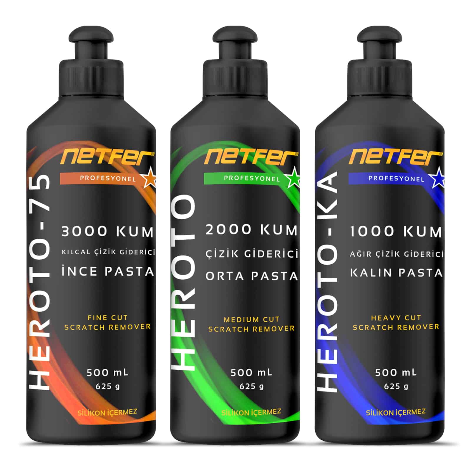 アルミ研磨剤　The430•下地剤・Ao・Shiro セット set-3x500ml-heroto75-heroto-