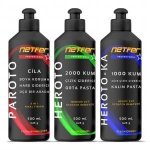 Netfer 3’lü Orta Kalın Polish Cila – 3×500 mL