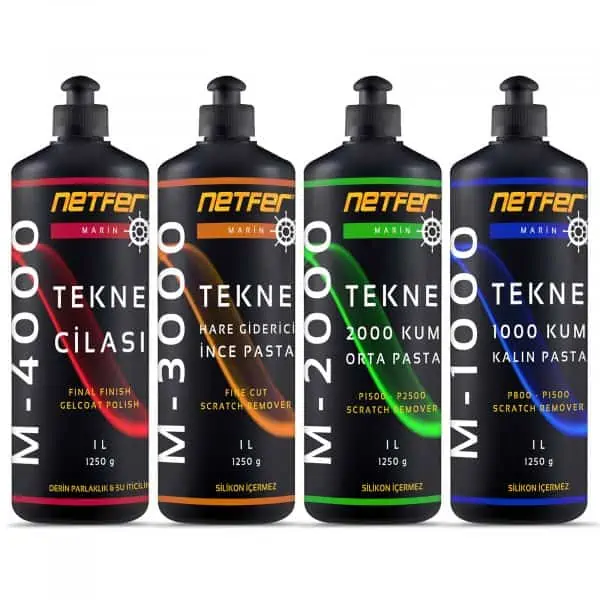 Netfer 4'lü Marin Pasta Cila Seti - 4x1 L