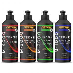 Netfer 4'lü Marin Tekne Pasta Cila Set - 4x500 mL 1 Netfer marin serisi tekne pasta cila seti