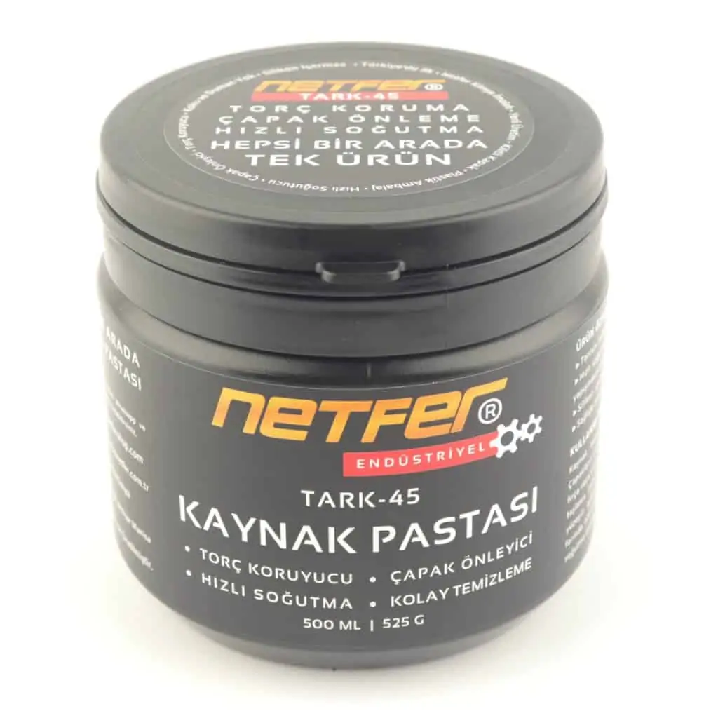 Netfer Tark-45 Gazaltı Kaynak Pastası - 500 mL 7 Netfer Tark-45 çapak önleyici kaynak pastası